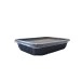 Barquette Plastique Multifonction Noire couvercle 500