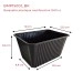 Barquette Plastique Multifonction Noire 1500cc dimensions