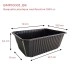 Barquette Plastique Multifonction Noire 1000 cc dimensions