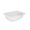 Barquette plastique micro-ondable à charnière