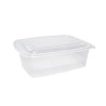 Barquette plastique micro-ondable à charnière