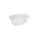 Barquette plastique micro-ondable à charnière 250 cc