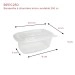 Barquette plastique micro-ondable à charnière 250 cc dimensions