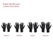 4 tailles gants noirs nitrile