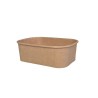 Barquette rectangle carton kraft