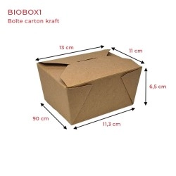 miniature Boite carton kraft BIOBOX