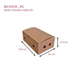 miniature Boite carton kraft chicken