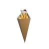 Cornet de frites carton kraft