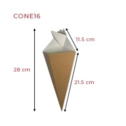 miniature Cornet de frites carton kraft
