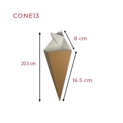 miniature Cornet de frites carton kraft