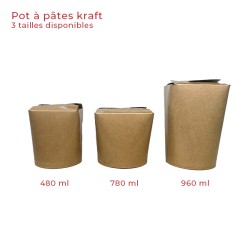 miniature Pot à pâtes kraft brun