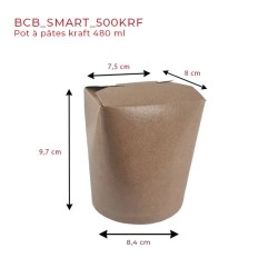 miniature Pot à pâtes kraft brun