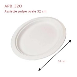 miniature Assiette pulpe ovale