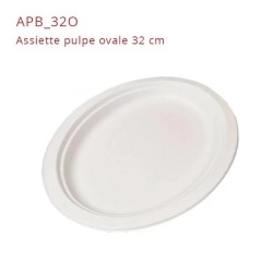 miniature Assiette pulpe ovale