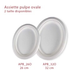 miniature Assiette pulpe ovale