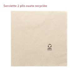 miniature Serviette 39x39 2 plis ouate recyclée