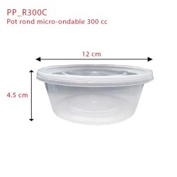 miniature Pot Rond Micro-Ondable