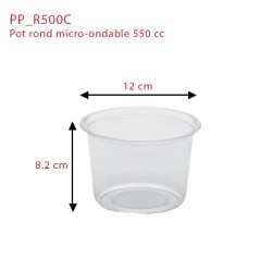 miniature Pot Rond Micro-Ondable