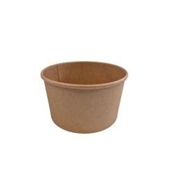 miniature Pot kraft brun 114mm