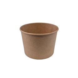 miniature Pot kraft brun 114mm