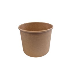 miniature Pot kraft brun 114mm