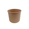 Pot kraft brun 114mm