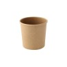 Pot à Soupe Carton Kraft Brun