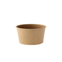 miniature Pot à Soupe Carton Kraft Brun
