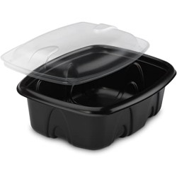 miniature Barquette Plastique Archipack noire + couvercle