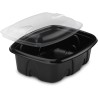 Barquette Plastique Archipack noire + couvercle