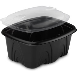 miniature Barquette Plastique Archipack noire + couvercle