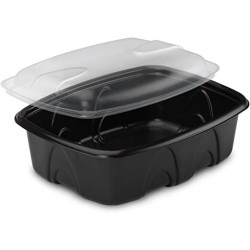 miniature Barquette Plastique Archipack noire + couvercle