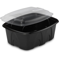 miniature Barquette Plastique Archipack noire + couvercle