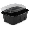 Barquette Plastique Archipack noire + couvercle