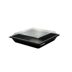 miniature Barquette salade carrée Takipack + couvercle
