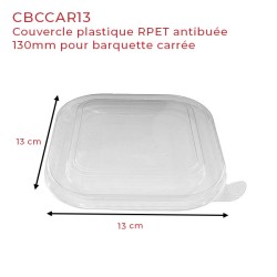 miniature Barquette alimentaire carton carrée kraft et noir