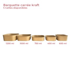 miniature Saladier carton carré