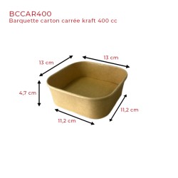 miniature Saladier carton carré