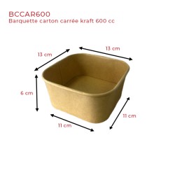miniature Saladier carton carré