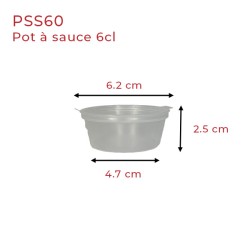 miniature Pot à sauce 6 cl PP