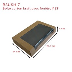 miniature Barquette Sushi Carton