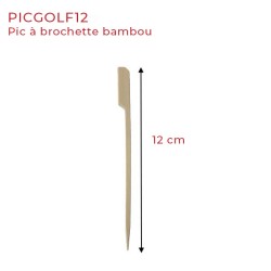 miniature Pic à Brochette Bambou Rame