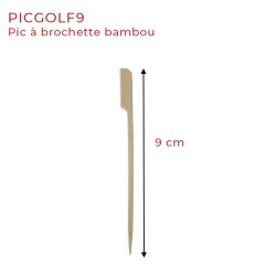 miniature Pic à Brochette Bambou Rame