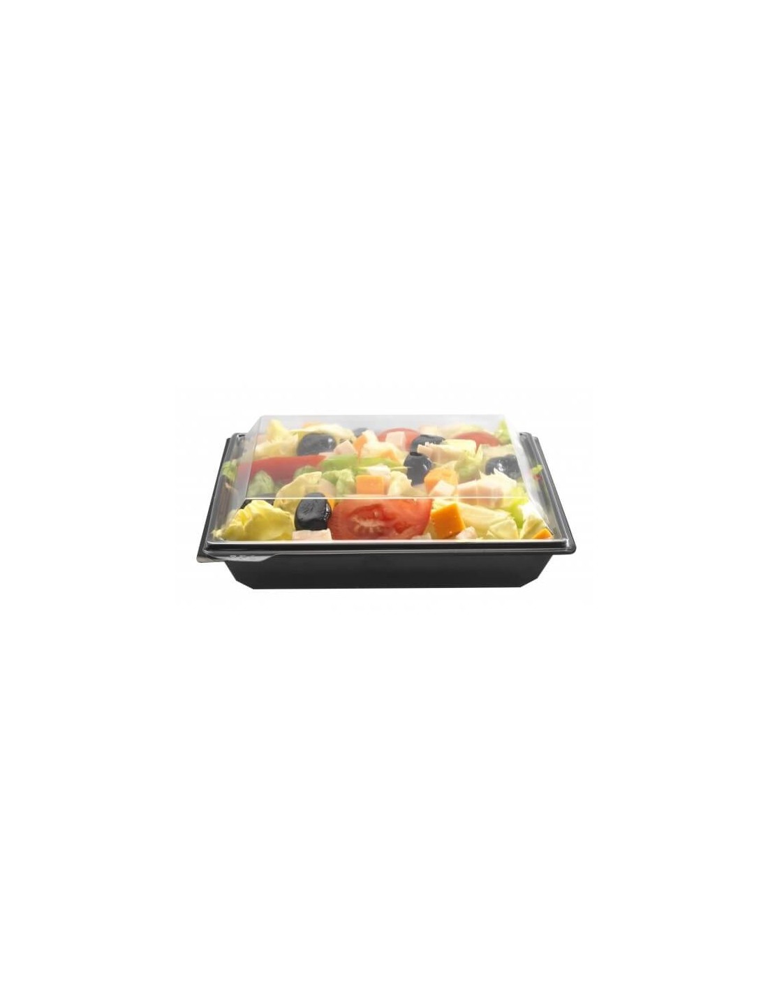 Barquette salade carrée Takipack + couvercle