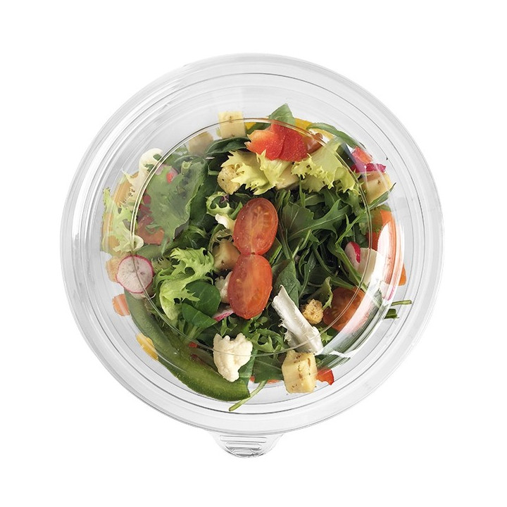 Bol Salade Plastique Rond Plat (vue de desssus)