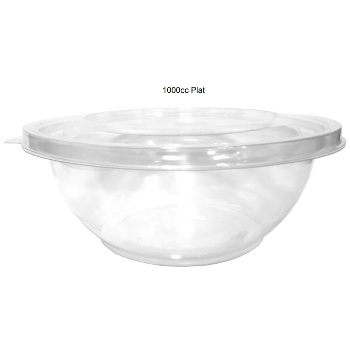 Bol Salade Plastique Rond Plat 1000 cc