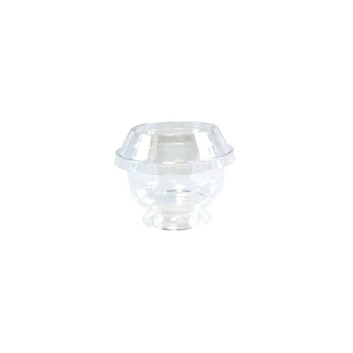 Coupe Dessert Cristal Bella + couvercle dôme (vide)