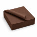 Serviette 2 plis 40x40 chocolat