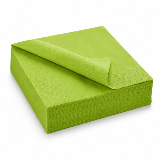 Serviette 2 plis 40x40 kiwi