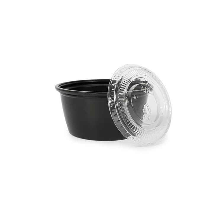 Pot à Sauce Noir 6cl face